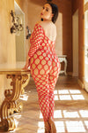 Love It Curvy Open Work Fishnet Crotchless Bodystocking with Thong