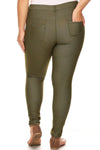 Love It Curvy Plus Size Cotton-Blend 5-Pocket Skinny Jeggings
