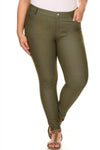 Love It Curvy Plus Size Cotton-Blend 5-Pocket Skinny Jeggings