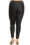 Love It Curvy Plus Size Cotton-Blend 5-Pocket Skinny Jeggings