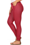 Love It Curvy Plus Size Cotton-Blend 5-Pocket Skinny Jeggings