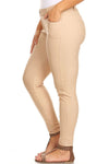Love It Curvy Plus Size Cotton-Blend 5-Pocket Skinny Jeggings