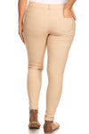 Love It Curvy Plus Size Cotton-Blend 5-Pocket Skinny Jeggings