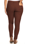 Love It Curvy Plus Size Cotton-Blend 5-Pocket Skinny Jeggings