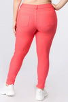 Love It Curvy Plus Size Cotton-Blend 5-Pocket Skinny Jeggings