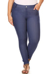 Love It Curvy Plus Size Cotton-Blend 5-Pocket Skinny Jeggings