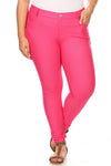Love It Curvy Plus Size Cotton-Blend 5-Pocket Skinny Jeggings