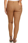 Love It Curvy Plus Size Cotton-Blend 5-Pocket Skinny Jeggings