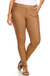 Love It Curvy Plus Size Cotton-Blend 5-Pocket Skinny Jeggings