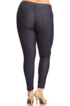 Love It Curvy Plus Size Cotton-Blend 5-Pocket Skinny Jeggings