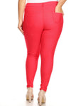 Love It Curvy Plus Size Cotton-Blend 5-Pocket Skinny Jeggings
