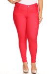 Love It Curvy Plus Size Cotton-Blend 5-Pocket Skinny Jeggings