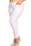 Love It Curvy Plus Size Cotton-Blend 5-Pocket Skinny Jeggings