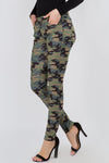 Love It Curvy Camouflage 5-Pocket Cotton Blend Jeggings