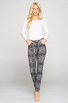 Love It Curvy Snakeskin Print 5-Pocket Jeggings