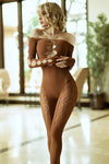 Prey on Me Footless Leopard Seamless Jumpsuit | Love It Curvy
