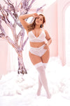 Plus Lace Bouquet Two Piece Set by Mapale at Love It Curvy