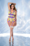 Curvy Gia Sheer Floral Embroidery Teddy by Mapale at Love It Curvy