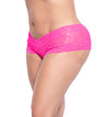 Plus Sexy No-Show Lace Boyshorts by Mapale at Love It Curvy