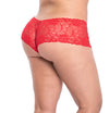 Plus Sexy No-Show Lace Boyshorts by Mapale at Love It Curvy