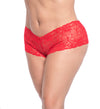 Plus Sexy No-Show Lace Boyshorts by Mapale at Love It Curvy