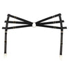 Femme Fatale Strappy Waist Harness in Black, front view