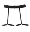 Bombshell Strappy Garter Belt in Black, front view