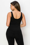 Love It Curvy Body Mold Buttery Soft Full-Length Activewear Tank with Built-In Bra