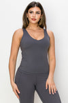 Love It Curvy Body Mold Buttery Soft Full-Length Activewear Tank with Built-In Bra