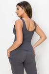 Love It Curvy Body Mold Buttery Soft Full-Length Activewear Tank with Built-In Bra