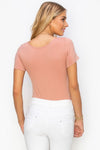 Scoopneck Short Sleeve Seamless Bodysuit | Love It Curvy