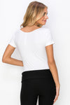 Scoopneck Short Sleeve Seamless Bodysuit | Love It Curvy