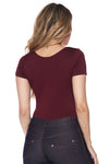 Scoopneck Short Sleeve Seamless Bodysuit | Love It Curvy