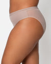 Sheer Mesh High Cut Brief - Bark