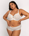 Sheer Whisper Cheeky Boyshort Panty - White