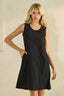 Easy Breeze Raw Edge Sleeveless Cotton Dress | Love It Curvy