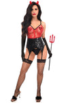 Lavish 4 PC Sexy Devil Lingerie Costume - Love it Curvy