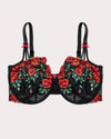 Embroidery Unlined Full Coverage Balconette Bra | Love It Curvy