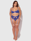 Harlow Lace Underwire Bra & High Waist Backless Panty Set from Love It Curvy