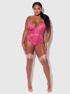 Harlow Lace & Mesh Underwire Teddy from Love It Curvy
