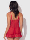 Harlow Lace & Mesh Babydoll & G-String Set from Love It Curvy
