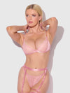 Helena Lace Bra, Garter, & Open Back Hipster Set from Love It Curvy