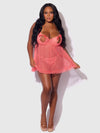 Portia Swiss Dot Babydoll & G-String Set from Love It Curvy