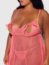 Portia Swiss Dot Babydoll & G-String Set from Love It Curvy