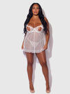 Portia Swiss Dot Babydoll & G-String Set from Love It Curvy