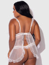 Portia Swiss Dot Babydoll & G-String Set from Love It Curvy