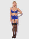 Natasha Micro & Lace Bra, Garter Skirt & G-String Set from Love It Curvy