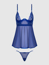 Natasha Lace & Micro Babydoll & G-String Set from Love It Curvy