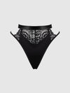 Natasha Satin & Lace Bow Tie G-String from Love It Curvy