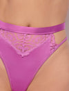 Natasha Satin & Lace Bow Tie G-String from Love It Curvy